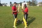 Singh Varinder and Ssempijja (R) celebrate Charity’s feat. PHOTO BY INNOCENT NDAWULA  
