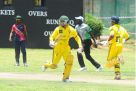 The Damani opening batting pair of skipper Hunzai Ghulam and Arnold Otwan. They put on 41 runs off 42 balls for the first wicket in the chase. Photo by Eddie Chicco 