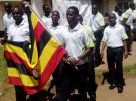 The U19 Team during the flaf off ceremony