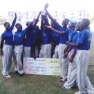 Jinja SSS CC with the Winners Trophy. Photo by Franklyn Najjumba