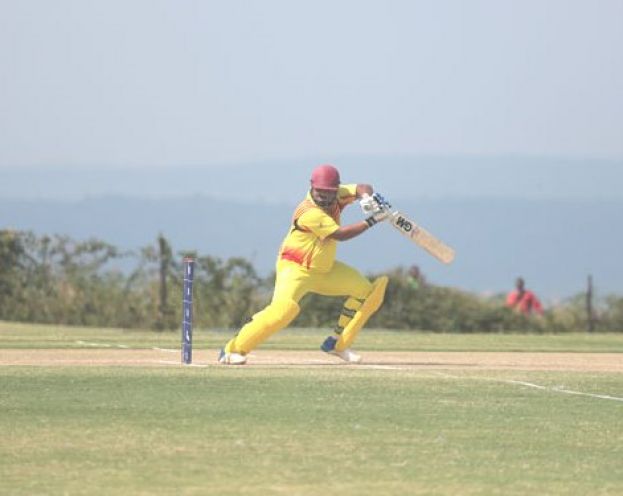 Stroke Maker. Ronak Patel has mixed solidity with controlled aggression every time he has got a chance to bat for Uganda. PHOTO BY ICC/DON MUGISHA 